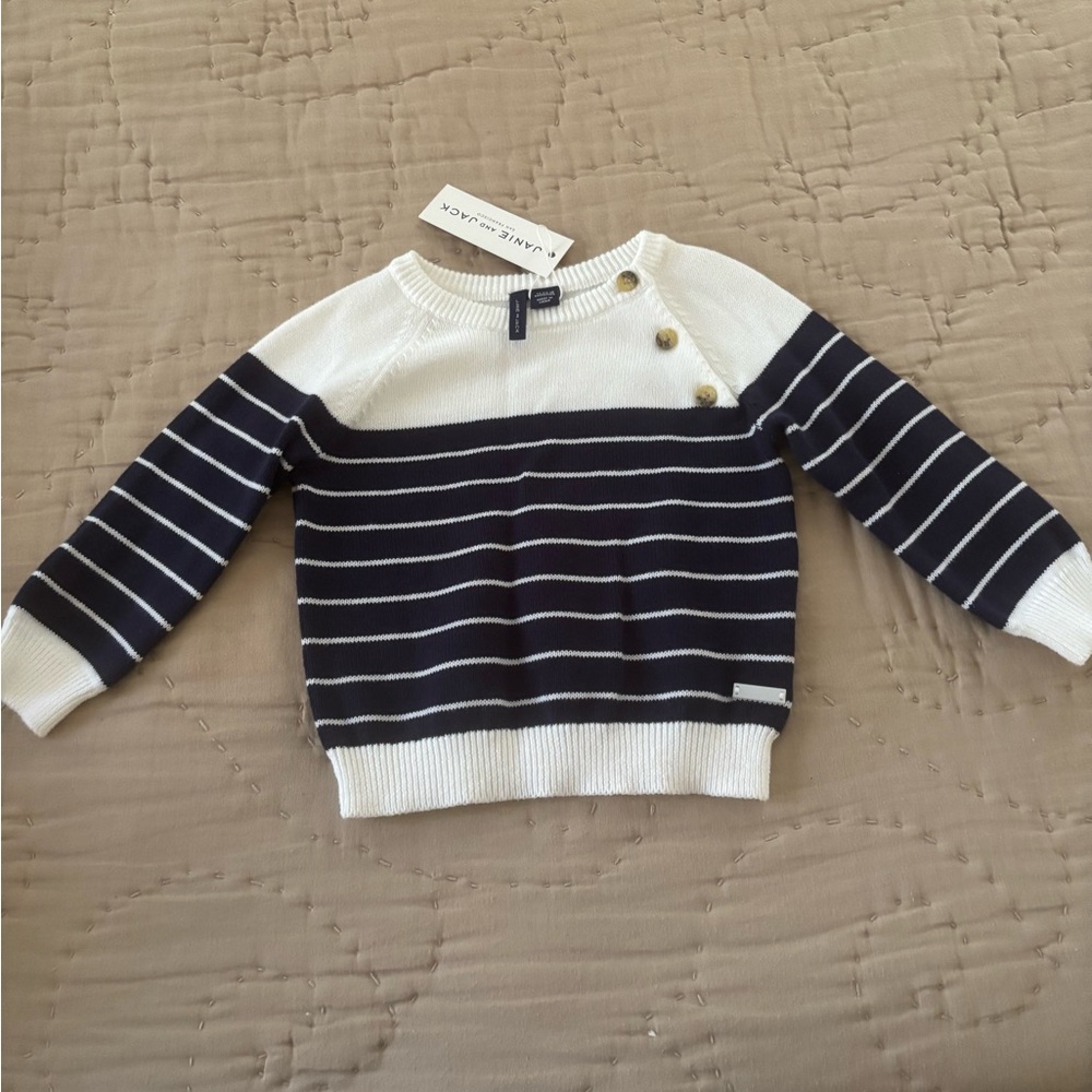 NWT Janie and Jack striped sweater